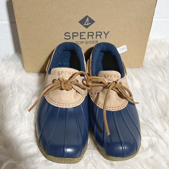 Sperry Saltwater Eye Rain Boots New Women’s size 6.5 - Picture 1 of 6